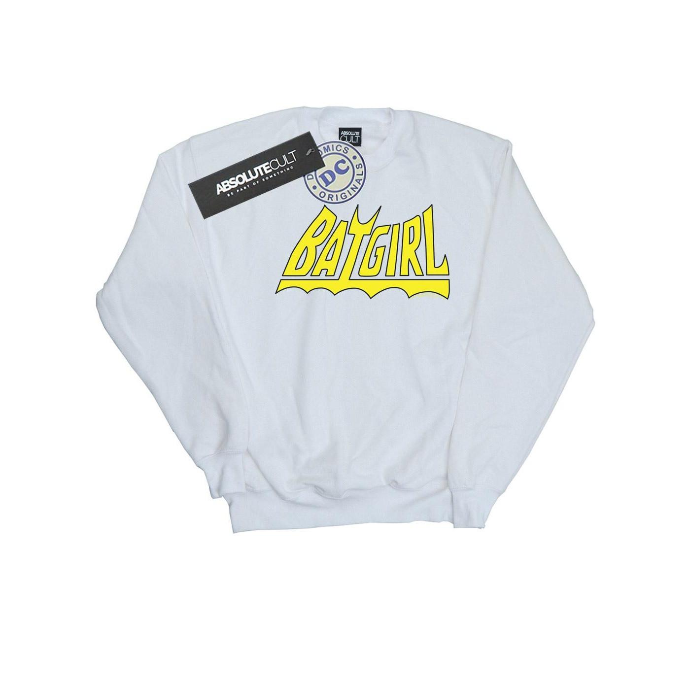 Image of Batgirl Logo Sweatshirt Damen Weiss XL
