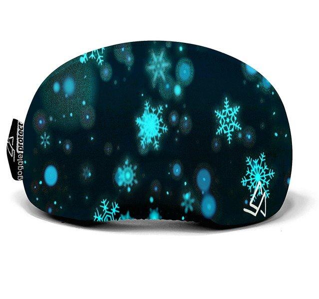 Goggle Protect  Skibrillenschutz Snowflakes Blue 