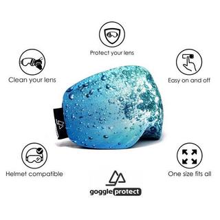 Goggle Protect  Skibrillenschutz Snowflakes Blue 