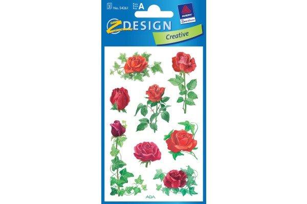 Z-DESIGN Z-DESIGN Sticker Creative 54261 Rosen 3 Stück  