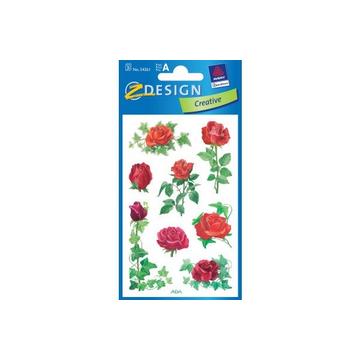 Z-DESIGN Sticker Creative 54261 Rosen 3 Stück