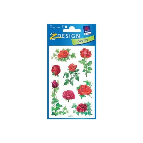 Z-DESIGN Z-DESIGN Sticker Creative 54261 Rosen 3 Stück  