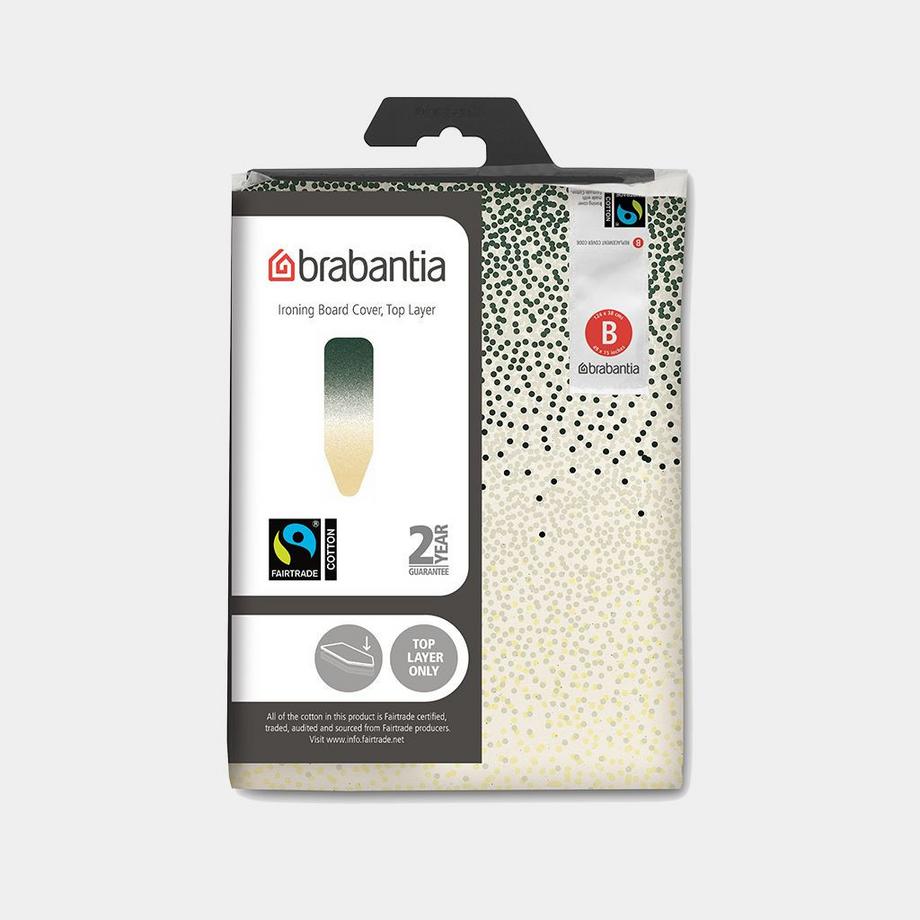 brabantia Brabantia 242243 rivestimento per asse da stiro Imbottitura per copriasse da stiro Cotone Beige, Verde  