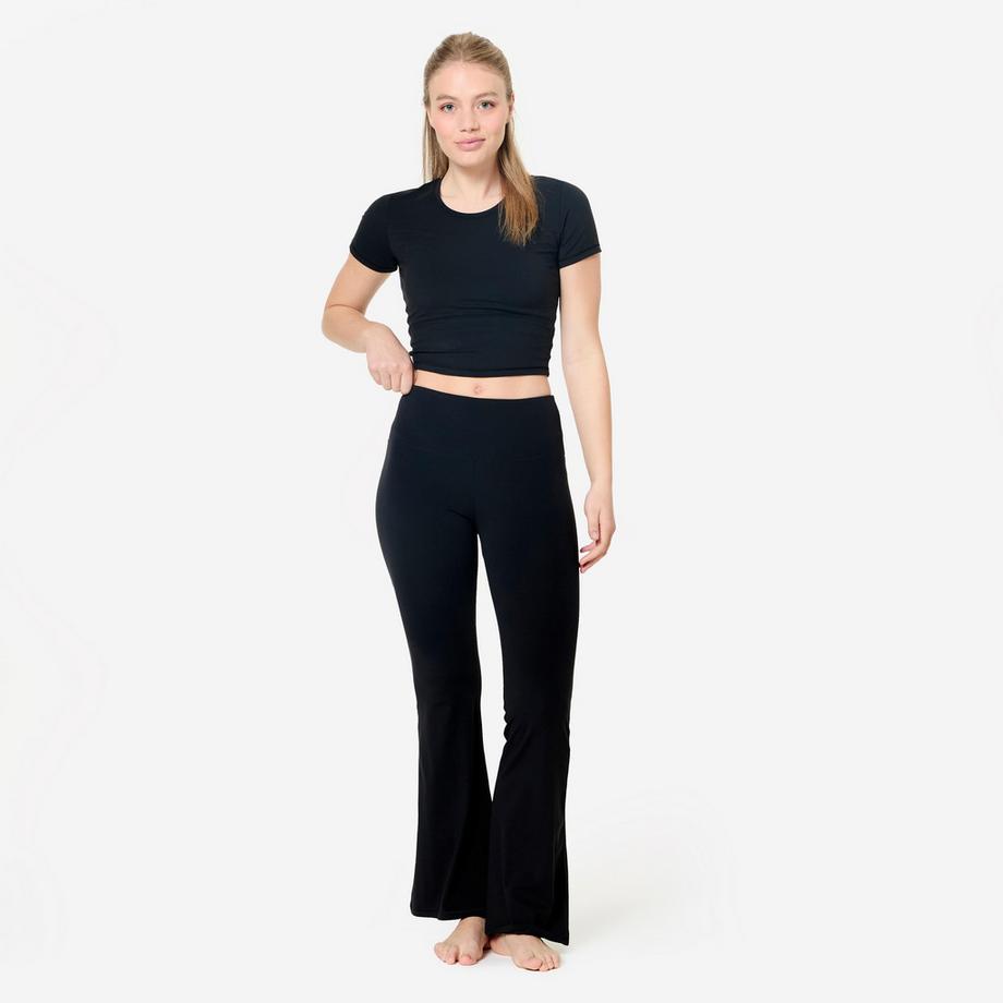 KIMJALY  Yoga-/Pilates-Leggings Flare, ,  Breathe, Schwarz 