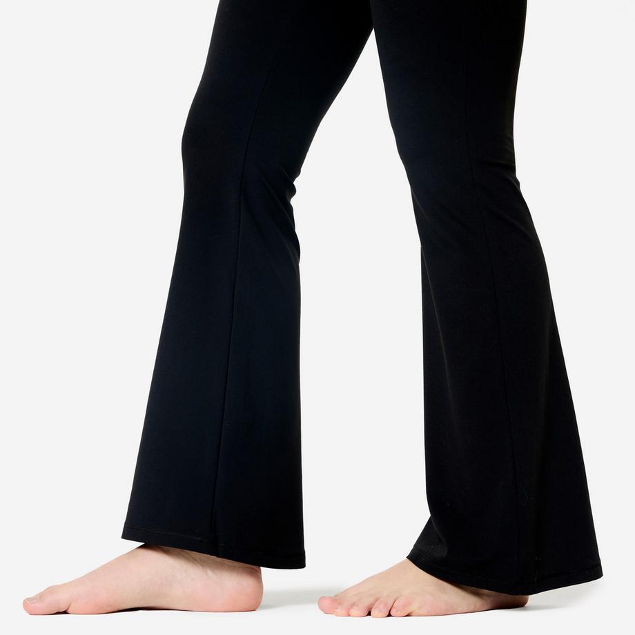 KIMJALY  Yoga-/Pilates-Leggings Flare, ,  Breathe, Schwarz 