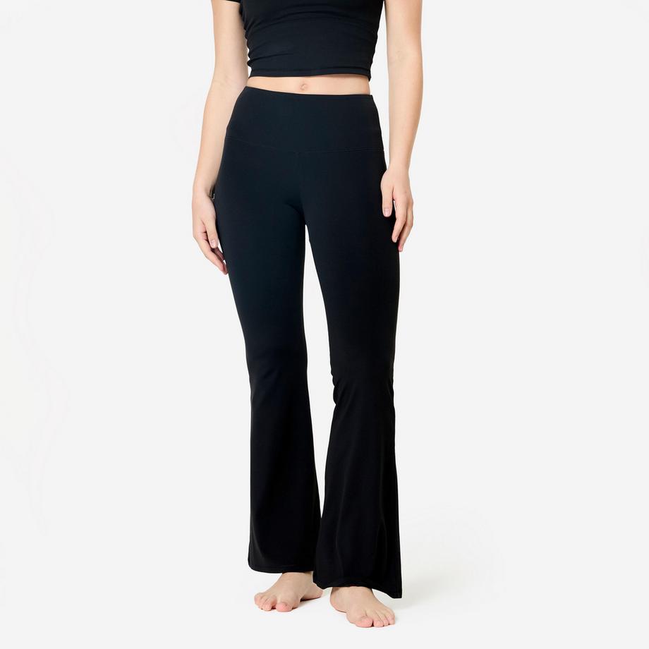 KIMJALY  Yoga-/Pilates-Leggings Flare, ,  Breathe, Schwarz 