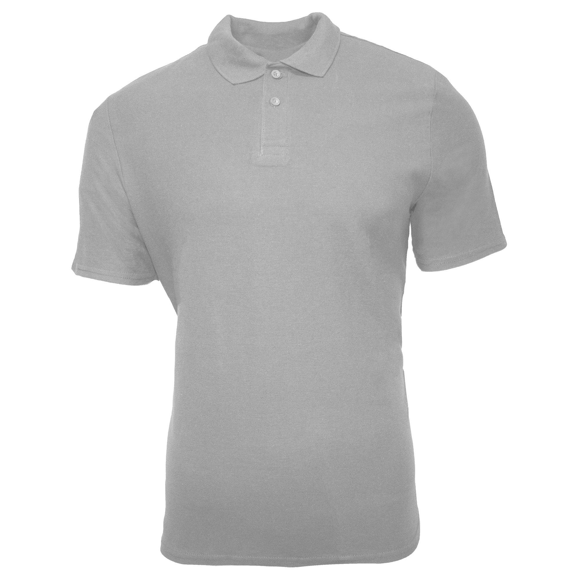 Image of Softstyle Doppel Pique Polo-hemd Herren Grau 3XL