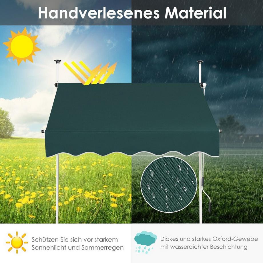 Northix Einziehbare UV-beständige Markise  