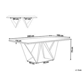 Beliani Esstisch aus MDF-Platte Modern SINTRA  