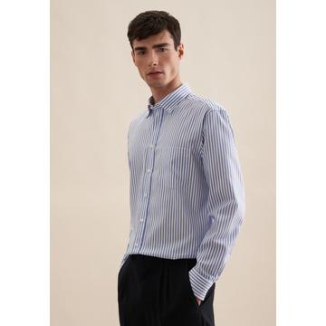 Chemise Business Regular Fit Manche longue A Rayures