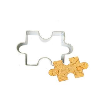 Northio Scatola per biscotti in acciaio inossidabile - Pezzo di puzzle - Confezione da 10  