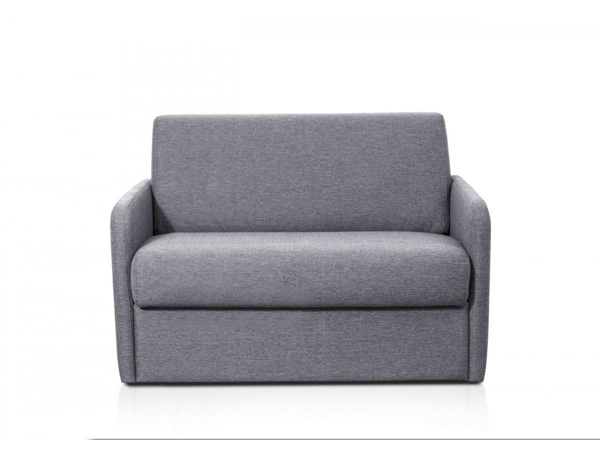 Vente-unique Fauteuil conible express en tissu NADOA Couchage 100 clair  