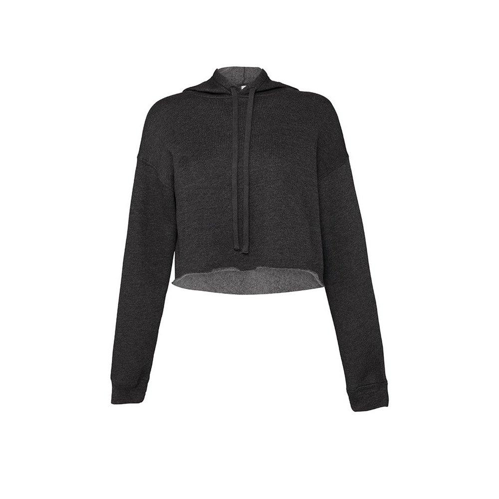 Image of Cropkapuzenpullover Damen Grau XL
