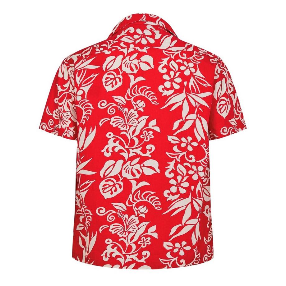 REPLAY Camicia Maniche Corte con Stampa Floreale  