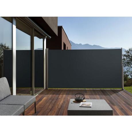 Beliani Seitenmarkise aus Stoff DORIO  