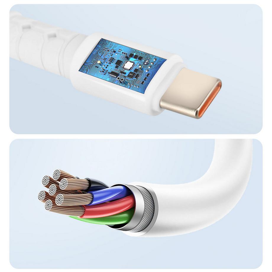 Avizar  USB / USB-C Kabel 1.2m Weiß, LinQ 