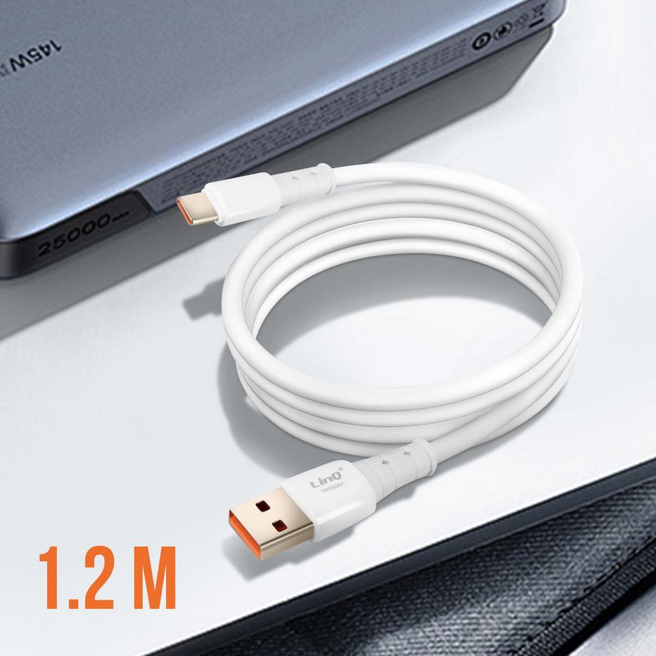 Avizar  USB / USB-C Kabel 1.2m Weiß, LinQ 
