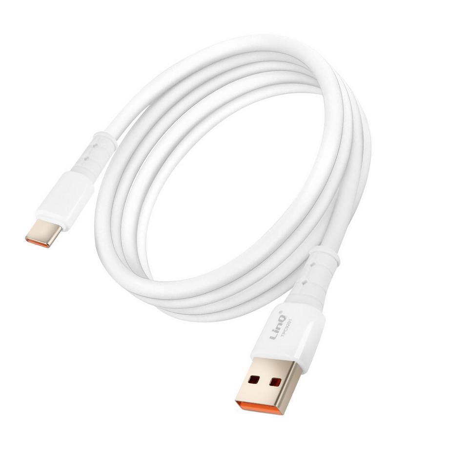 USB / USB-C Kabel 1.2m Weiß, LinQ