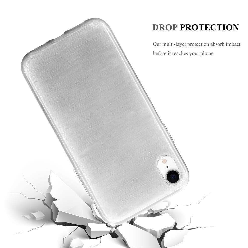 Cadorabo  Housse compatible avec Apple iPhone XR - Coque de protection en silicone TPU flexible au design brossé 