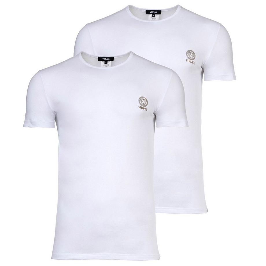 VERSACE Bi-Pack Jersey Topeka Bi-Stretch Organic Cotton T-Shirt 2er Pack  