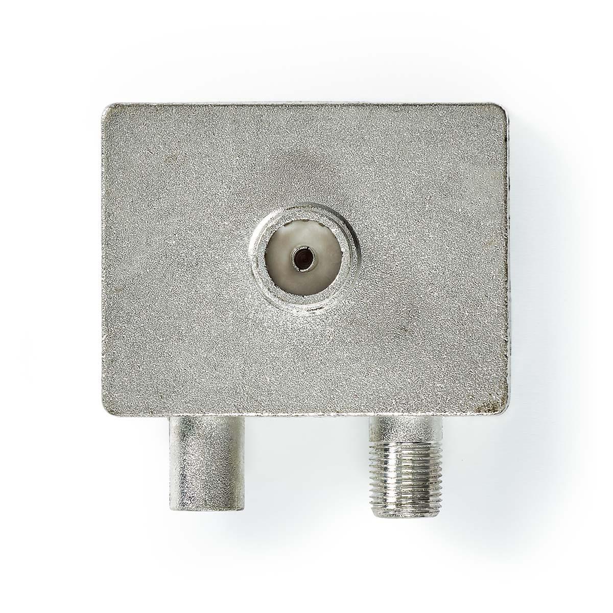 Nedis  Adaptateur satellite et antenne | F Hona / IEC (Coax) Hane | IEC (Coax) Hona | Nickel Platerad | 75 Ohm | Rak | Metal | Metal / Silver | 1 st. | Verrouillage 
