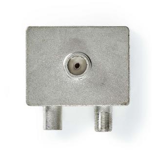 Nedis  Adaptateur satellite et antenne | F Hona / IEC (Coax) Hane | IEC (Coax) Hona | Nickel Platerad | 75 Ohm | Rak | Metal | Metal / Silver | 1 st. | Verrouillage 