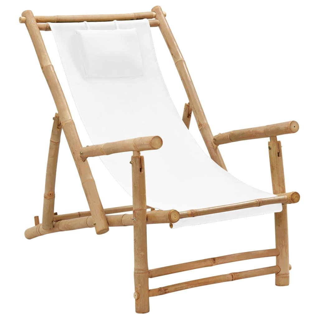 VidaXL Chaise de terrasse bambou  