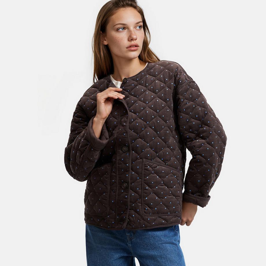 La Redoute Collections Giubbotto corto a pois trapuntato  