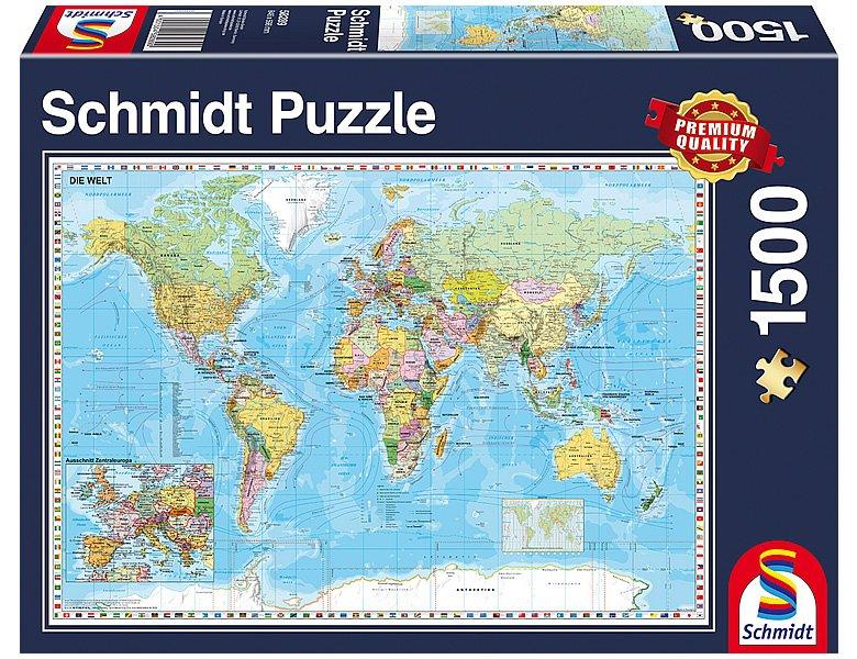 Schmidt  Puzzle Die Welt (1500Teile) 