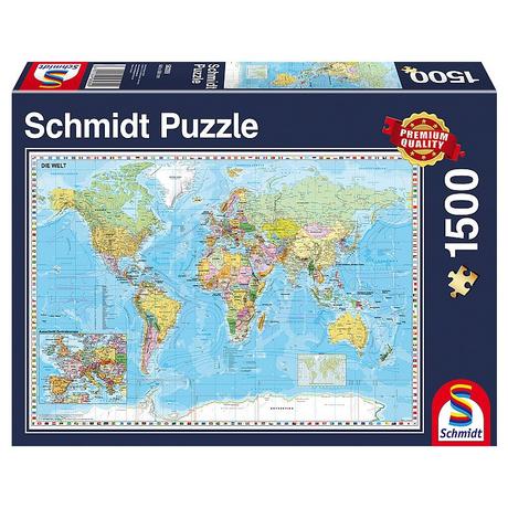 Schmidt  Puzzle Die Welt (1500Teile) 