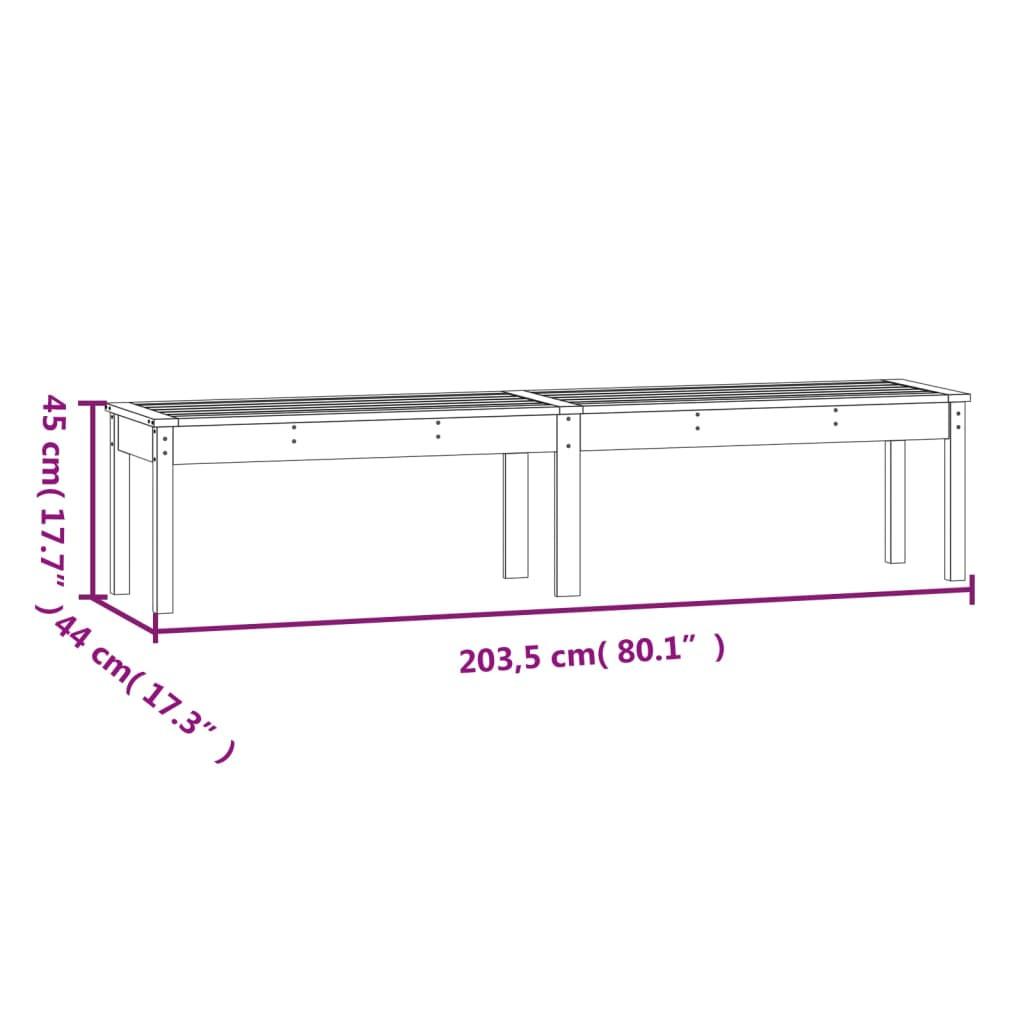 VidaXL Banc de jardin bois de pin  