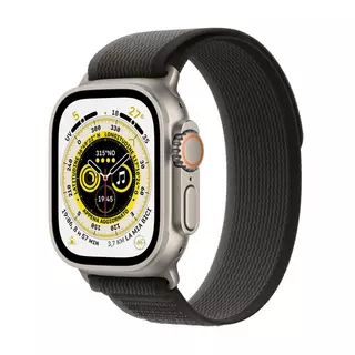 Apple  Watch Ultra Trail, GPS + Cellular, Titanium, 49mm M/L Schwarz