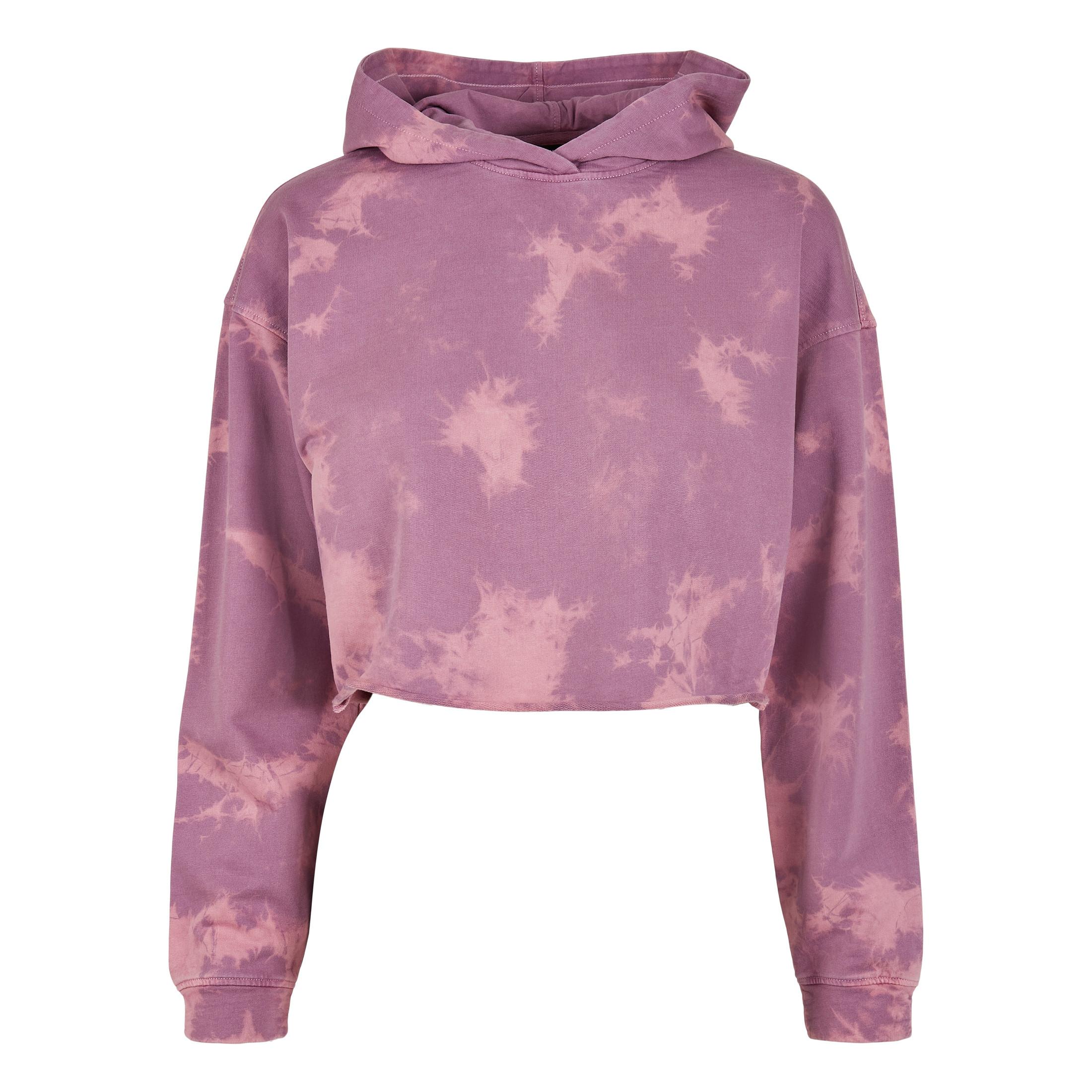 URBAN CLASSICS  sweatshirt à capuche court oversize grandes tailles bleached 