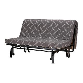 Vente-unique Canapé convertible BZ 100% coton fermeture assistée, 160x200 cm noir CANYON III  