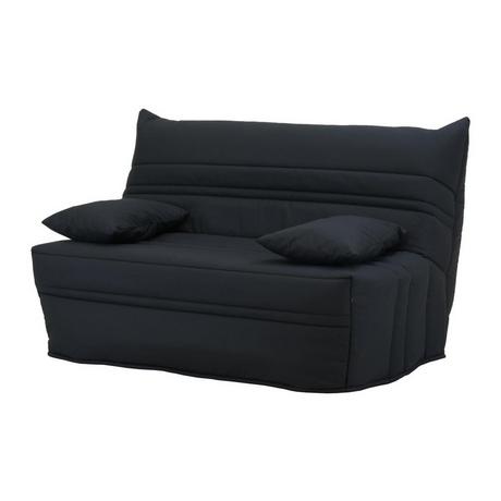 Vente-unique Divano letto BZ Chiusura assistita, misura Queen 160 x 200 cm in Tessuto Nero - CANYON II  