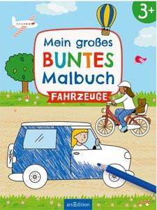 ARS EDITION  Mein großes buntes Malbuch - Fahrzeuge 