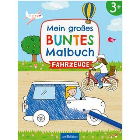 ARS EDITION  Mein großes buntes Malbuch - Fahrzeuge 