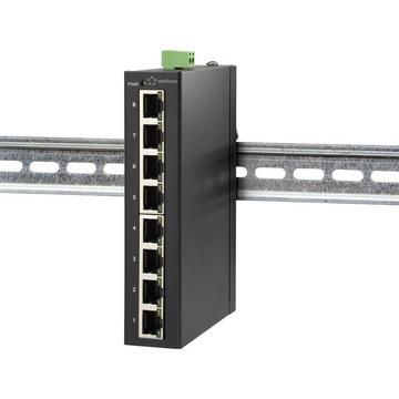 8 Port Fast Ethernet Switch für Hutschiene