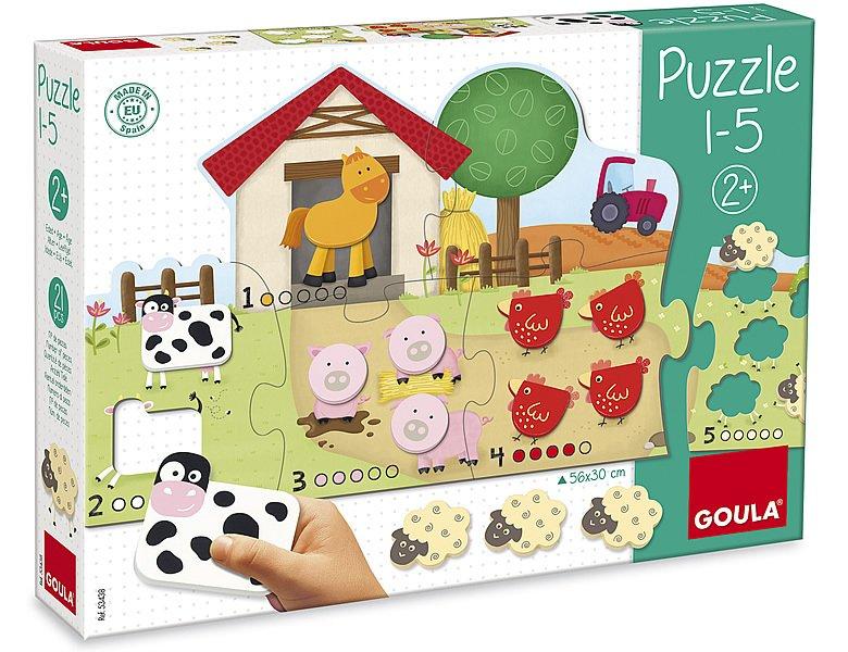 Image of GOULA Puzzle Bauernhof 1-5
