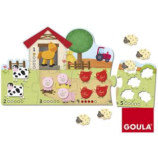 GOULA  Puzzle Bauernhof 1-5 