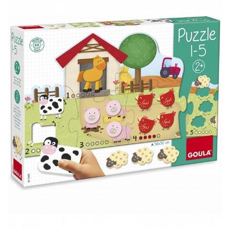 GOULA  Puzzle Bauernhof 1-5 