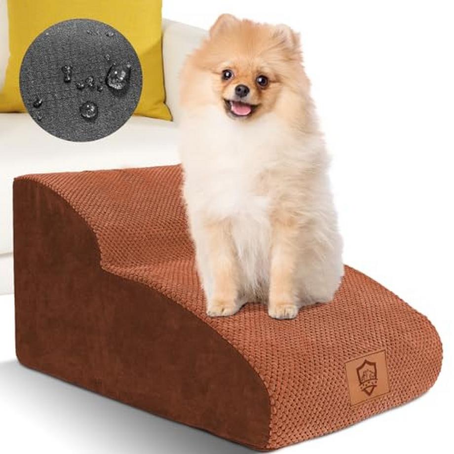 Wasserdichte Hundetreppe für kleine Hunde, tragbare Hundetreppe mit 2 Stufen, abnehmbare