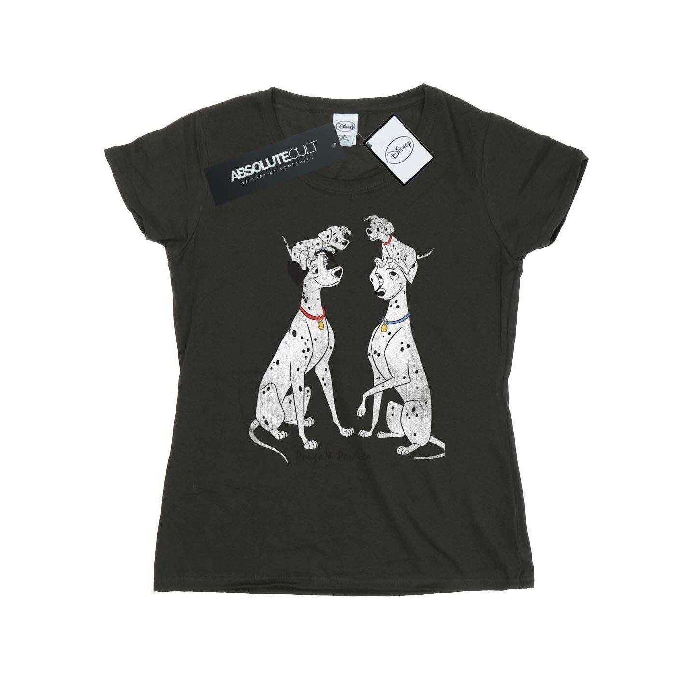 Image of Pongo And Perdita Tshirt Damen Taubengrau S