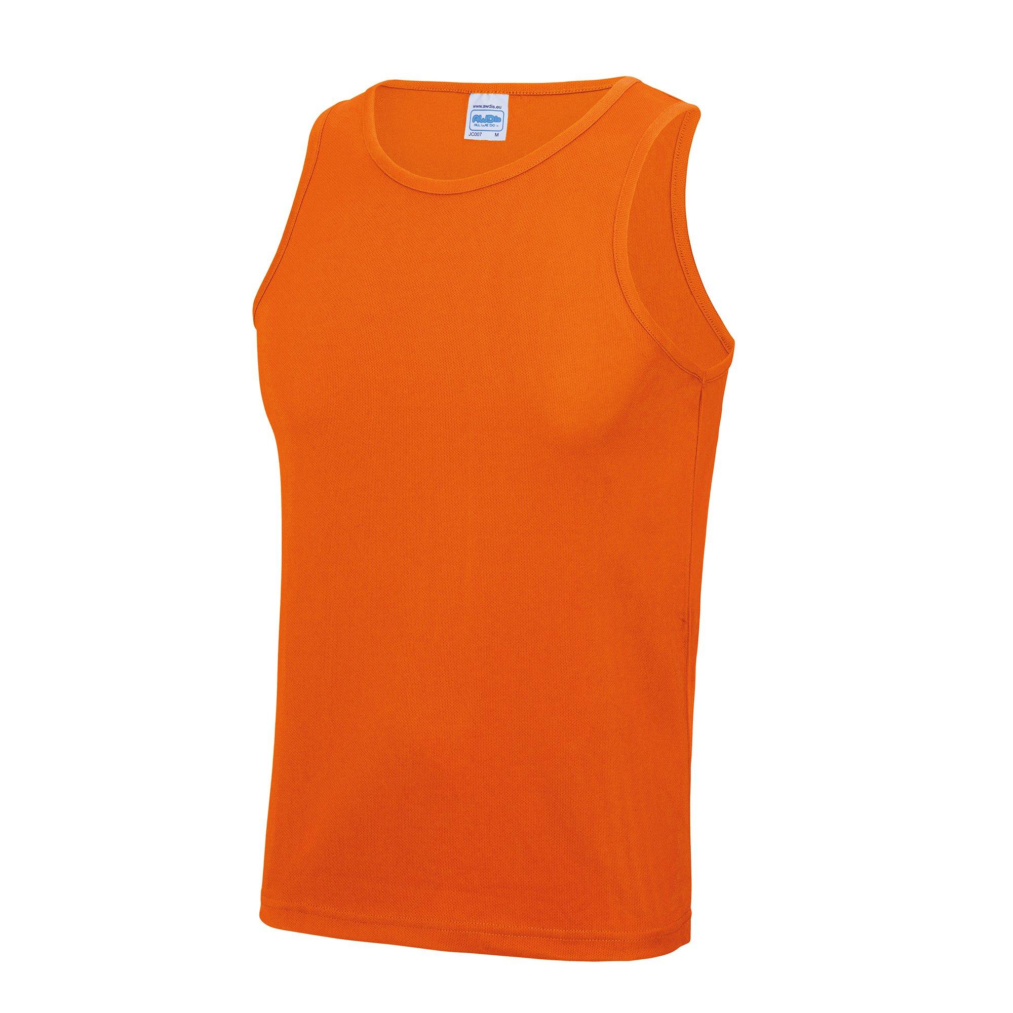 Image of Just Cool Sport Tank Top Gym Herren Orange L