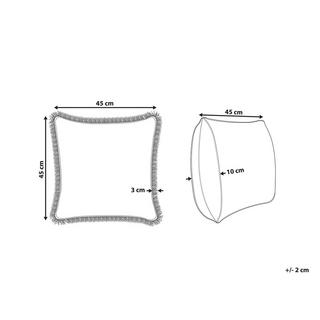 Beliani Dekokissen aus Baumwolle Landhausstil FILIX  