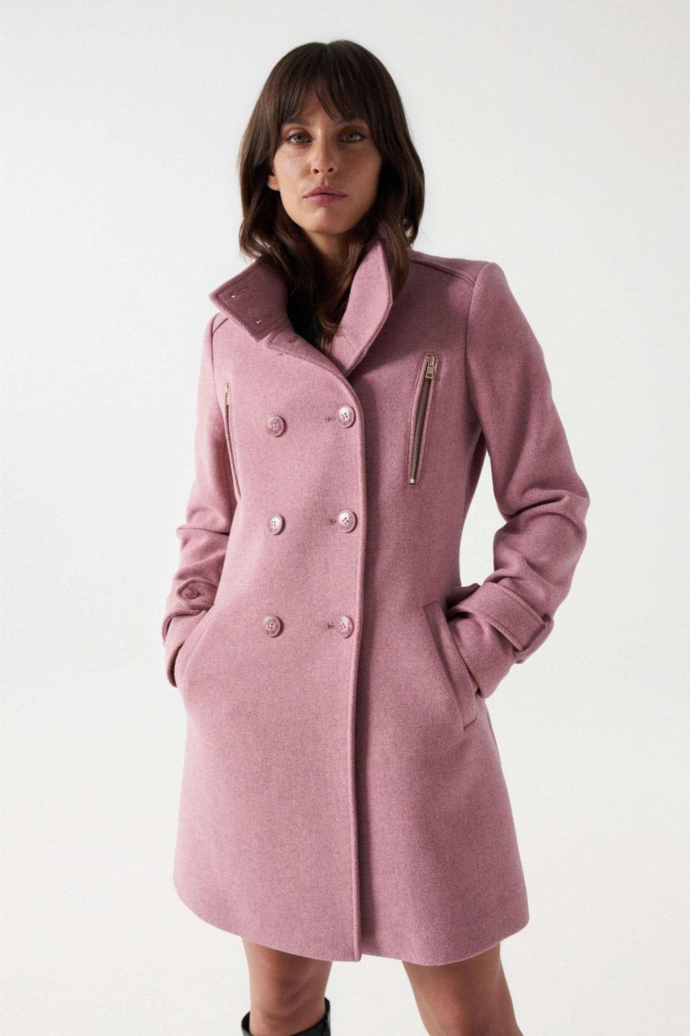Image of Jacken Grace Long Woolen Coat Unisex Rosa L