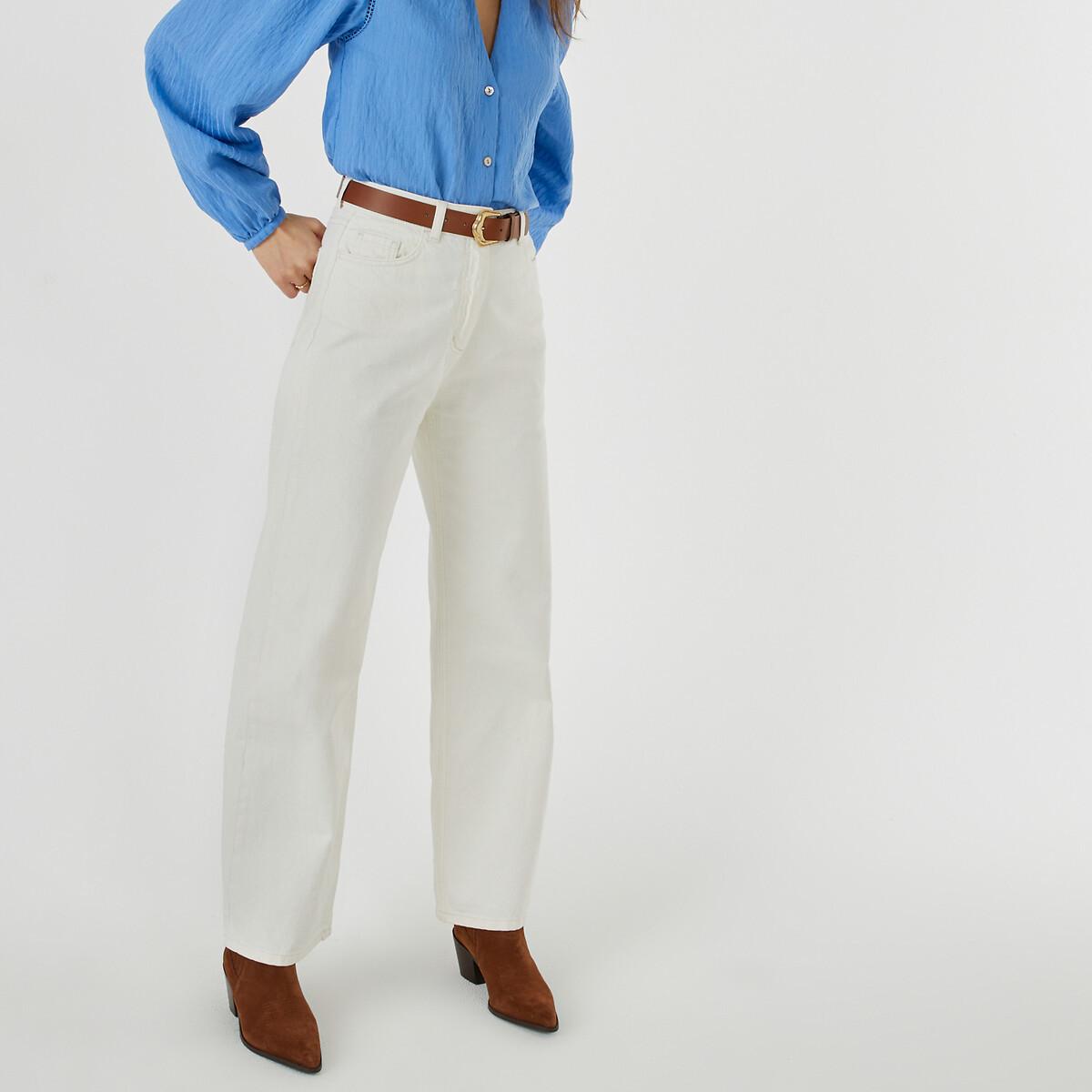 Image of Weite Jeans Damen Weiss 40