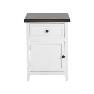 Beliani Comodino 1 cassetto en Fibra a media densità (MDF) Classico LAYOLA  