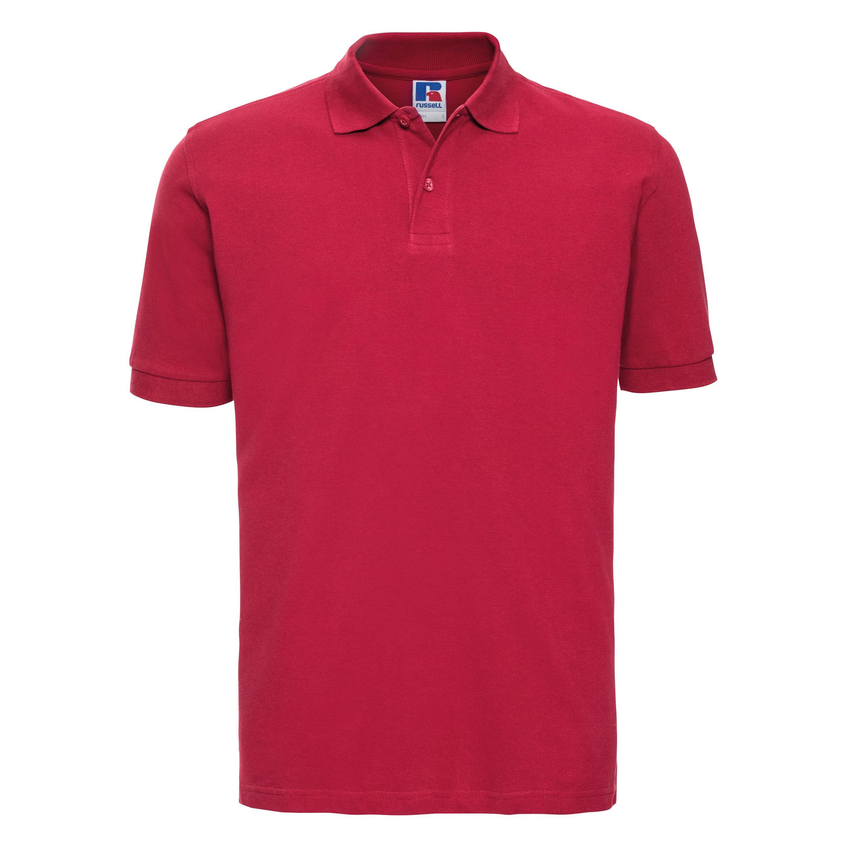 Image of Poloshirt, Kurzarm Herren Rot Bunt XL