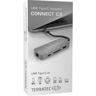 TERRATEC  Connect C8 USB 2.0 Type-C Grigio 
